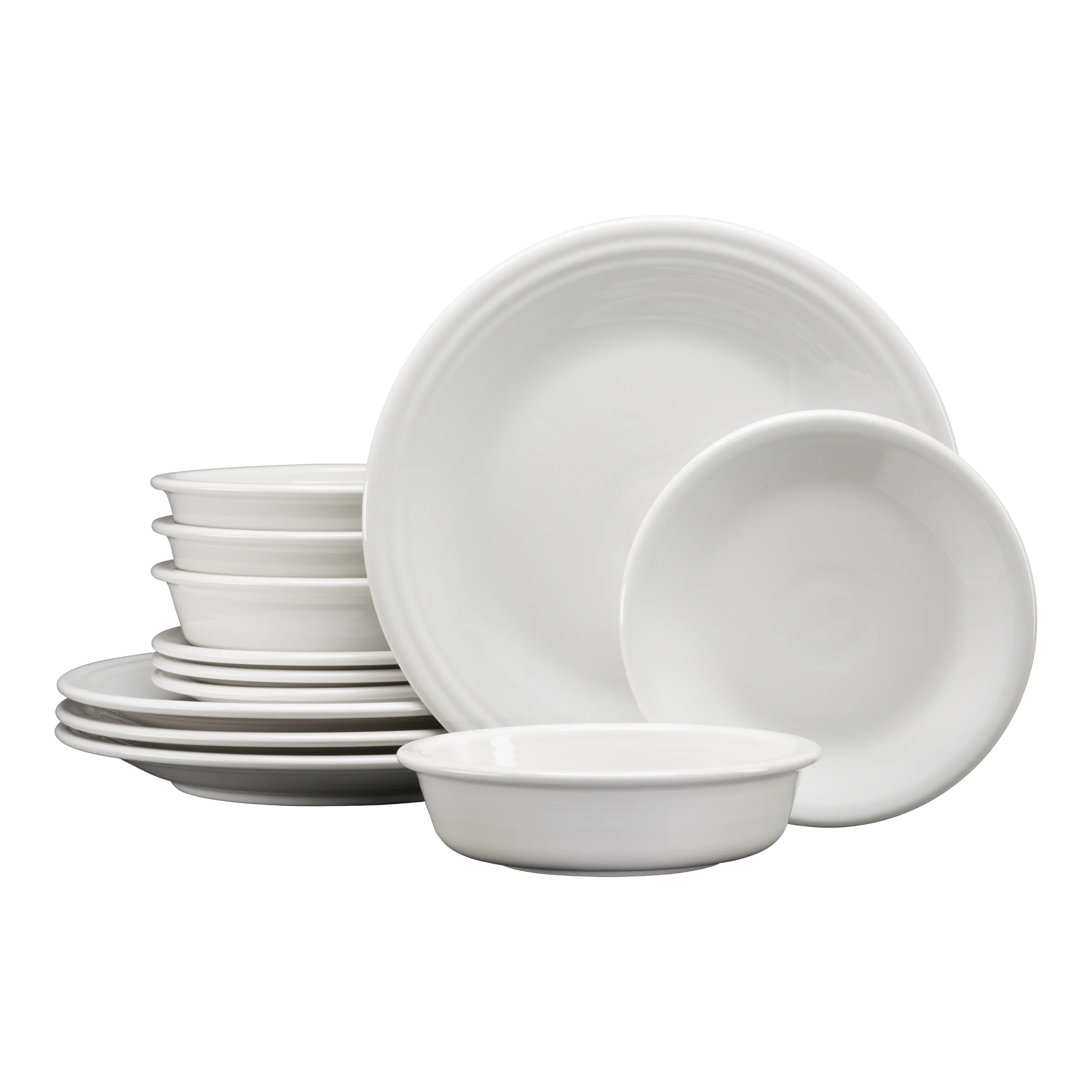 Classic Rim 12-Piece Dinnerware Set, Service for 4 - Image 10