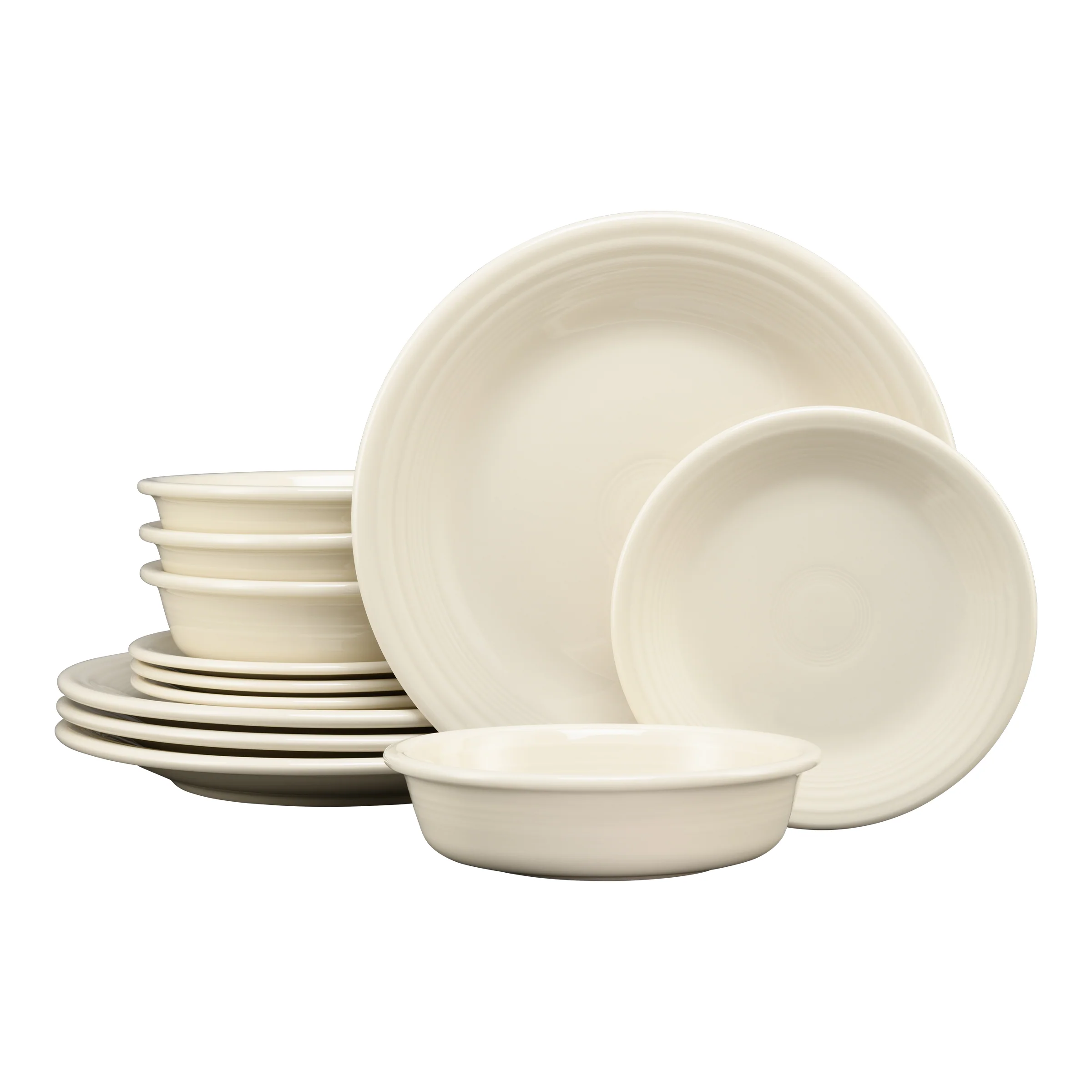 Classic Rim 12-Piece Dinnerware Set, Service for 4 - Image 13
