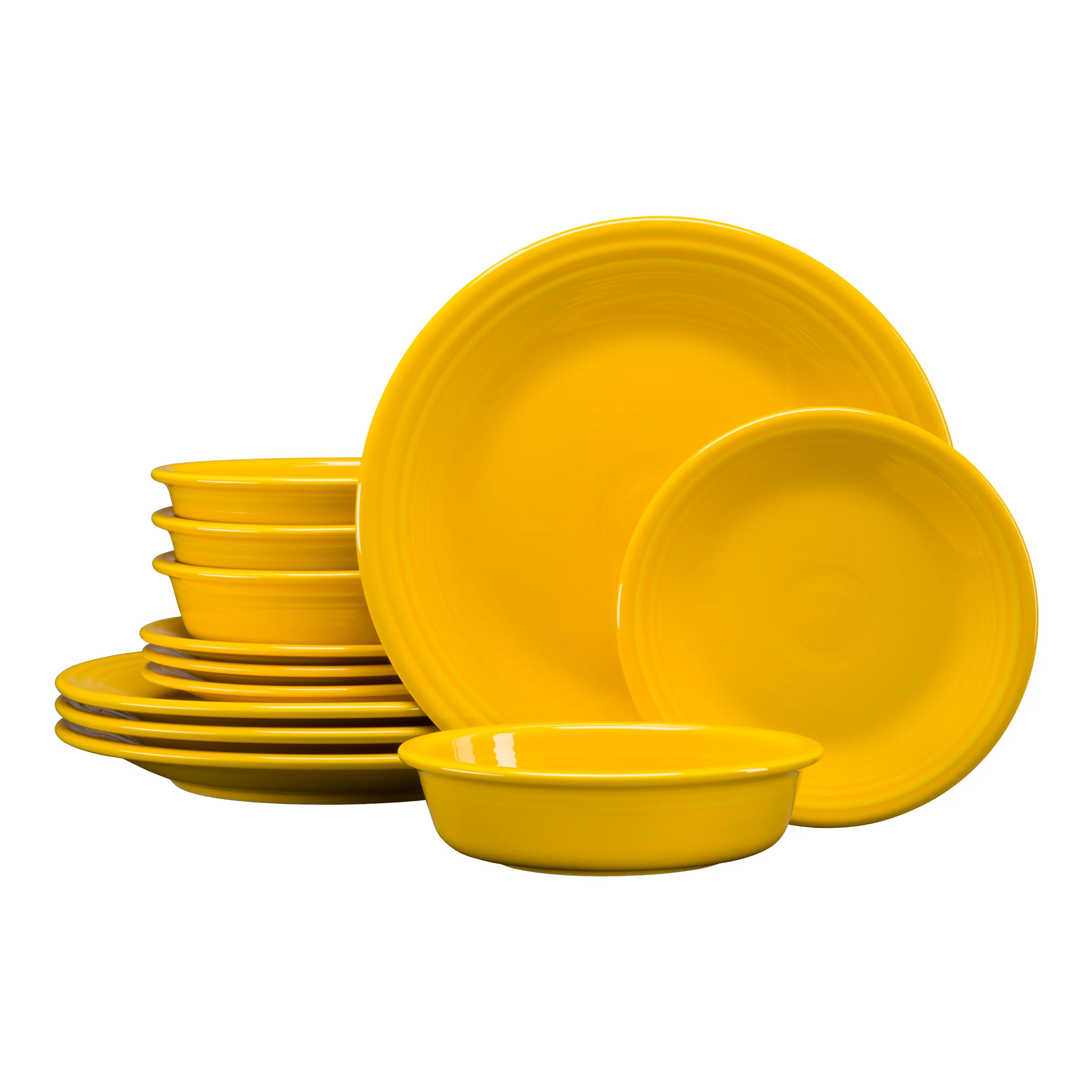 Classic Rim 12-Piece Dinnerware Set, Service for 4 - Image 5