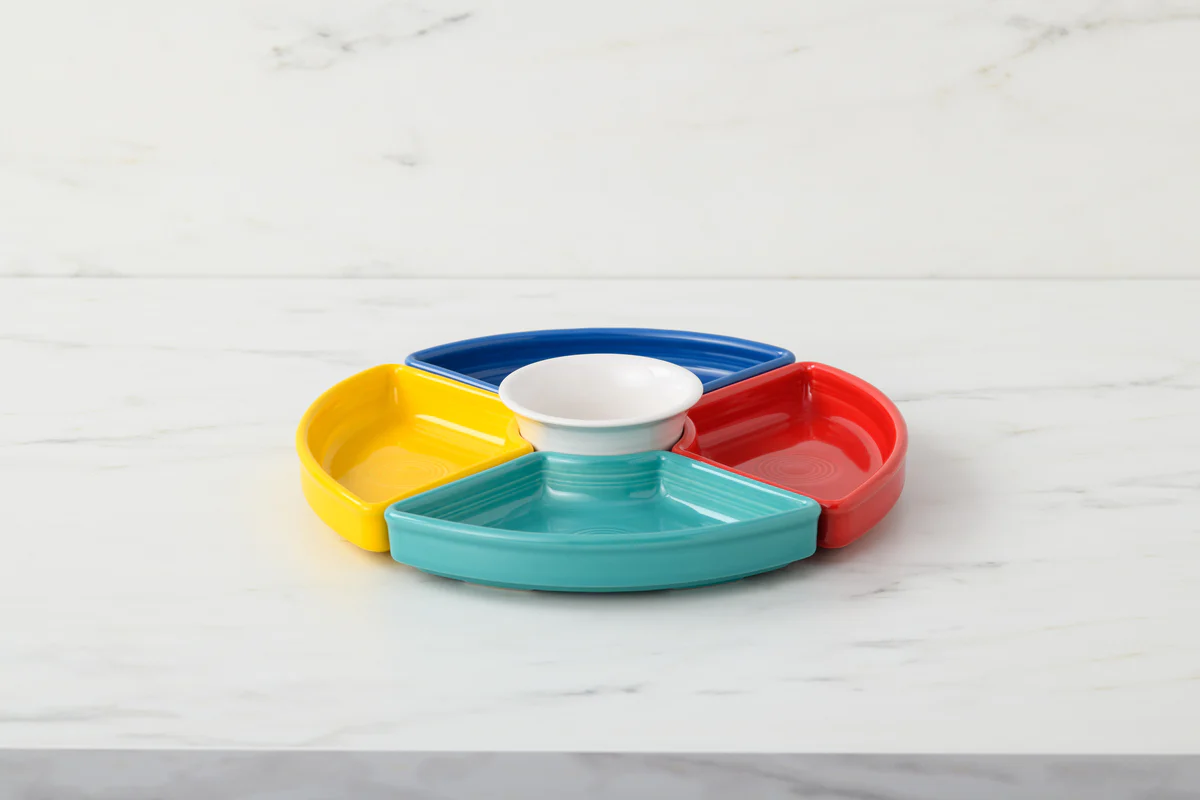 Vibrant 5-Piece Mixed Colors Entertaining Set 8 1/5 Inch - Image 4