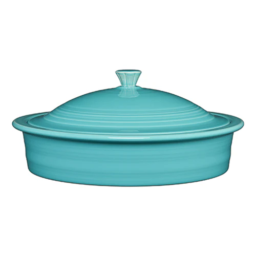 Small 10 Inch Round Covered Casserole 1.4 Quart - Image 4